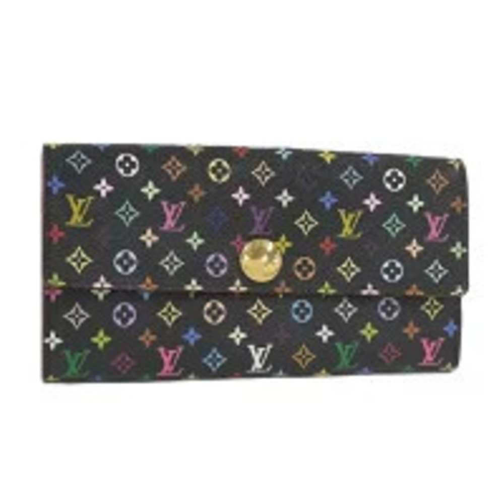 LOUIS VUITTON Portefeuille Sarah Bi fold Long Wallet Monogram Multicolor